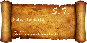 Suha Teobald névjegykártya